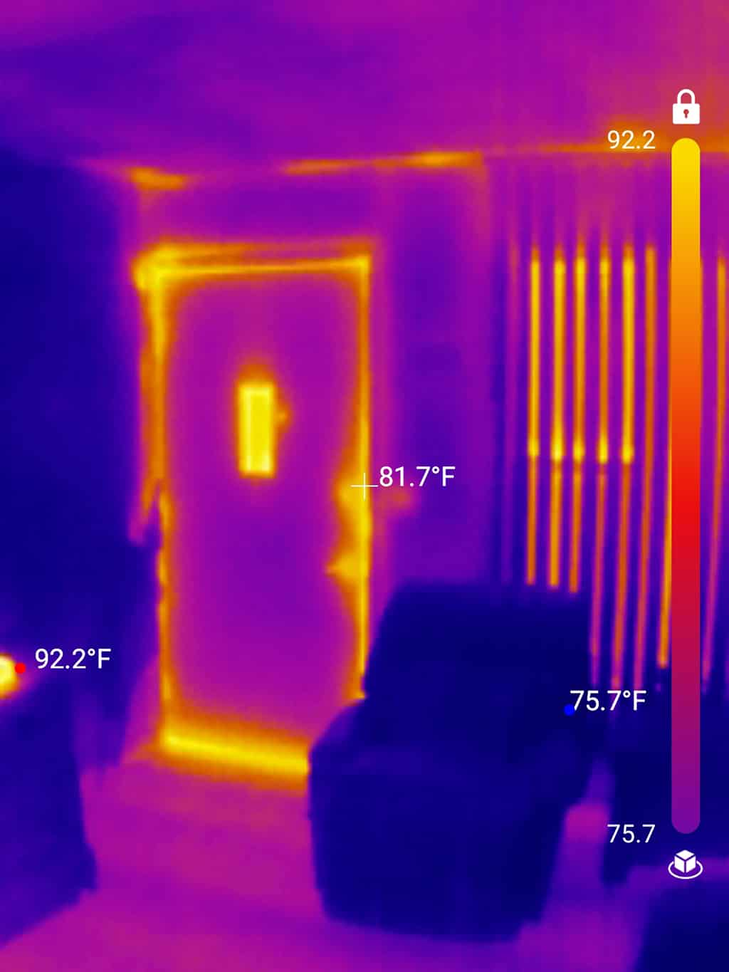 Bad insulation strip in door.